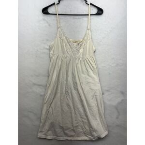 Vintage Gold Label Victorias Secret lace babydoll dress medium 100% cotton!